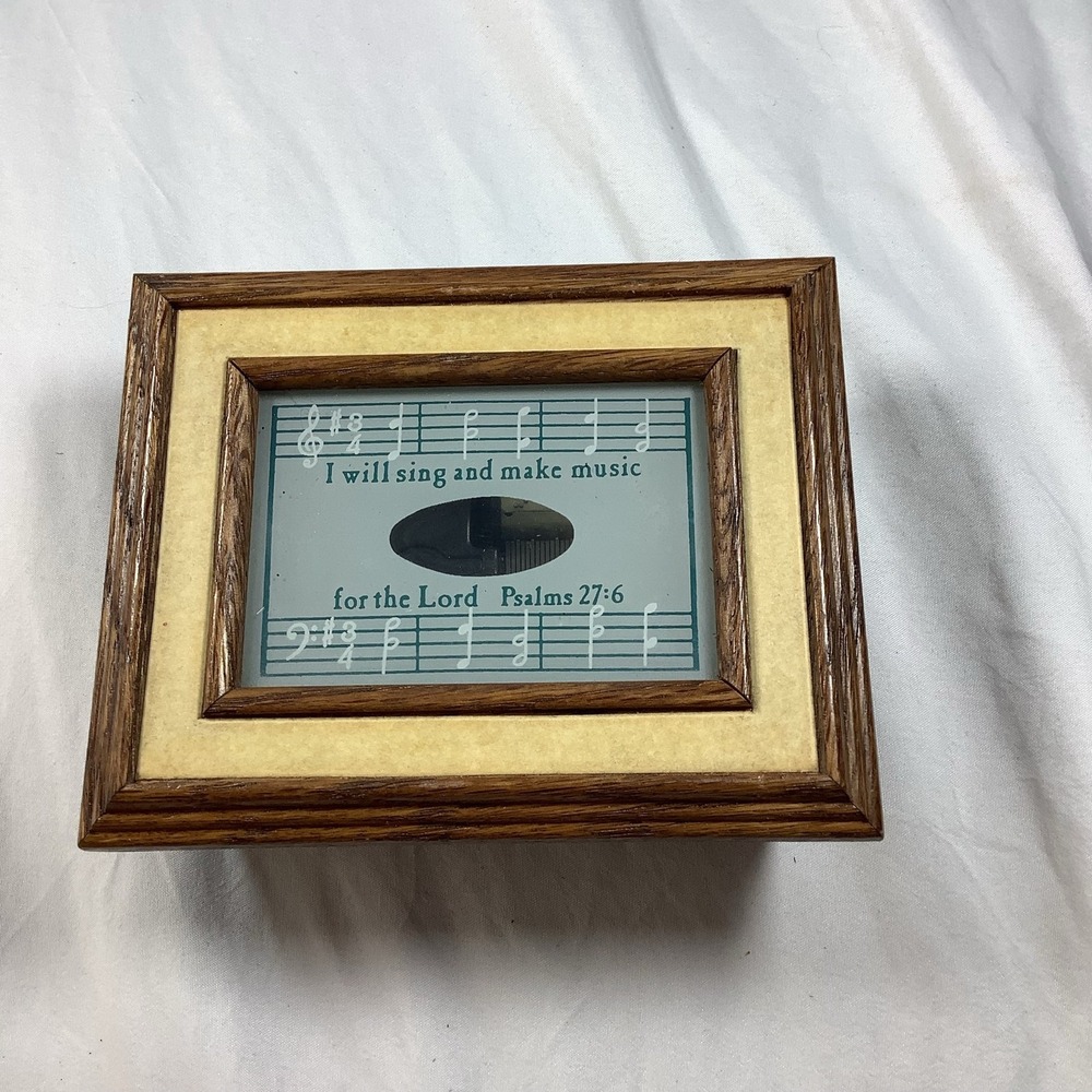 Music Box Psalms 27:6 "I Will Sing & Make Music For The Lord" Decor‎